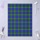 MacKenzie tartan blauwe groene vleid Tissuepapier (Craft)