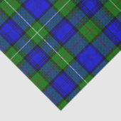 MacKenzie tartan blauwe groene vleid Tissuepapier (Detail)