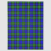 MacKenzie tartan blauwe groene vleid Tissuepapier (Voorkant)