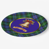 MacKenzie Tartan Gepersonaliseerde Kerstmis Papieren Bordje (Gekanteld)
