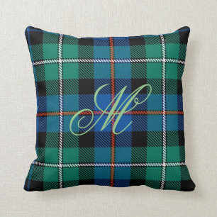 Mackenzie Tartan Monogram Pillow Kussen
