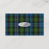 MacKenzie Tartan Monogram Visitekaartjes (Voorkant)