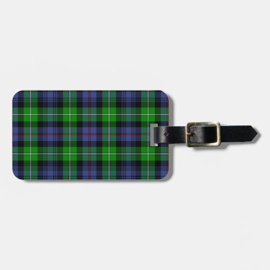 MacKenzie Tartan (ook bekend als Seaforth Highland Bagagelabel (Voorkant horizontaal)