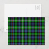 MacKenzie Tartan (ook bekend als Seaforth Highland Briefkaart (Voorkant / Achterkant)