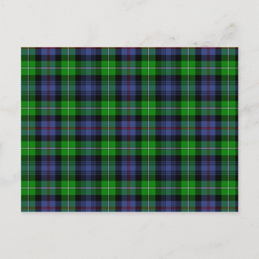 MacKenzie Tartan (ook bekend als Seaforth Highland Briefkaart (Voorkant)