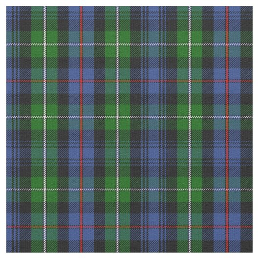 MacKenzie Tartan Print Stof (Close Up)