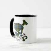 MacKenzie Tartan Skull Mok (Voorkant links)