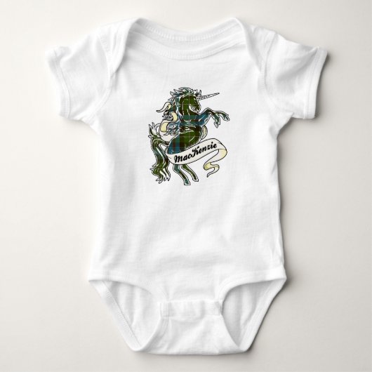 MacKenzie Tartan Unicorn Romper (Voorkant)