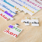 Mackenzie Text Design II Puzzle Legpuzzel (Zijkant)