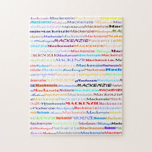 Mackenzie Text Design II Puzzle Legpuzzel (Verticaal)