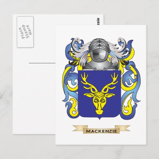 MacKenzie wapenschild (familiewapen) Briefkaart (Voorkant / Achterkant)