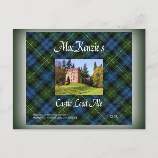 MacKenzie's Castle Leod Ale Briefkaart (Voorkant)