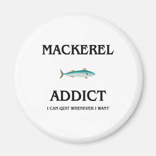 Mackerel Addict Magneet (Voorkant)