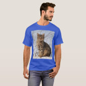 Mackerel Tabby Cat T-shirt (Voorkant volledig)