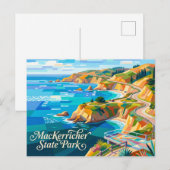 MacKerricher State Park Californië Briefkaart (Voorkant / Achterkant)
