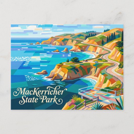 MacKerricher State Park Californië Briefkaart (Voorkant)