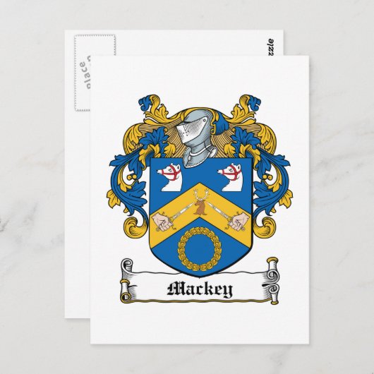 Mackey Family Crest Briefkaart (Voorkant / Achterkant)