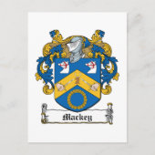 Mackey Family Crest Briefkaart (Voorkant)