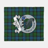 MacKie Clan Badge Tartan Pset Fleece Deken (Voorkant (Horizontaal))