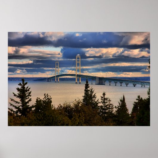Mackinac Bridge #1060 Poster (Voorkant)