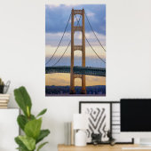 Mackinac Bridge #1083 Poster (Thuiskantoor)