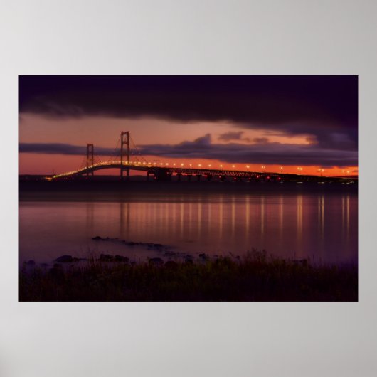 Mackinac Bridge #1240 C Poster (Voorkant)