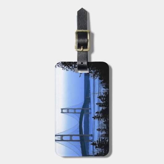 Mackinac Bridge Bagagelabel (Voorkant verticaal)