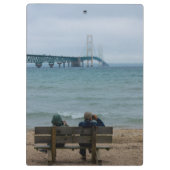 Mackinac Bridge bekijken Klembord (Achterkant)