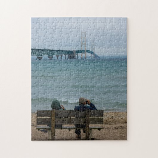 Mackinac Bridge bekijken Legpuzzel (Verticaal)