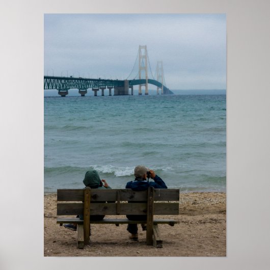 Mackinac Bridge bekijken Poster (Voorkant)