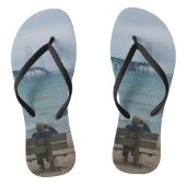 Mackinac Bridge bekijken Teenslippers (Voetbed)