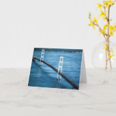 Mackinac Bridge Blank Card Kaart (Gele Bloem)