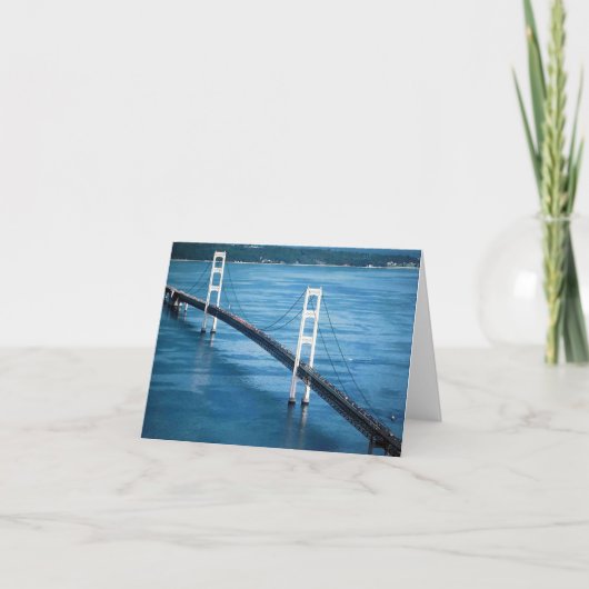 Mackinac Bridge Blank Card Kaart (Voorkant)