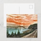 Mackinac Bridge  Briefkaart (Voorkant / Achterkant)