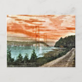 Mackinac Bridge  Briefkaart (Voorkant)