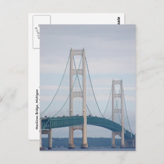 Mackinac Bridge Briefkaart (Voorkant / Achterkant)