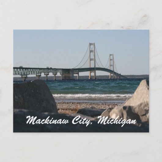 Mackinac Bridge Briefkaart (Voorkant)