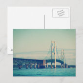 Mackinac Bridge Briefkaart (Voorkant / Achterkant)