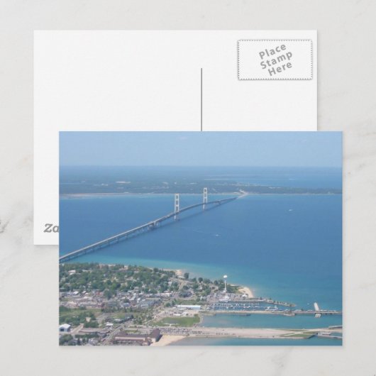 Mackinac Bridge Briefkaart (Voorkant / Achterkant)