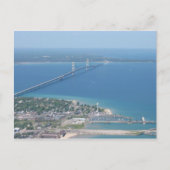 Mackinac Bridge Briefkaart (Voorkant)