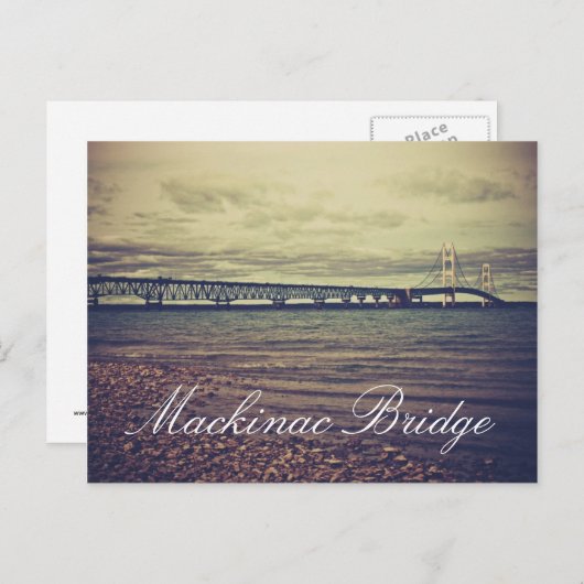 Mackinac Bridge Briefkaart (Voorkant / Achterkant)