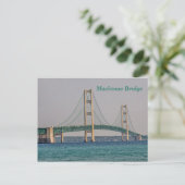 Mackinac Bridge Briefkaart (Staand voorkant)
