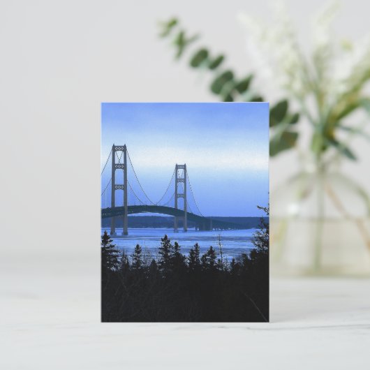 Mackinac Bridge Briefkaart (Staand voorkant)