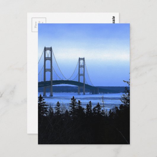 Mackinac Bridge Briefkaart (Voorkant / Achterkant)