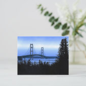 Mackinac Bridge Briefkaart (Staand voorkant)
