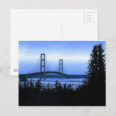 Mackinac Bridge Briefkaart (Voorkant / Achterkant)
