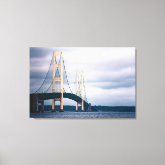 Mackinac Bridge Canvas Afdruk