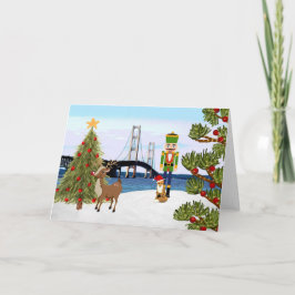 Mackinac Bridge Christmas Kaart