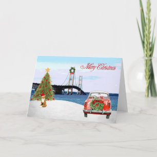 Mackinac Bridge Christmas Kaart