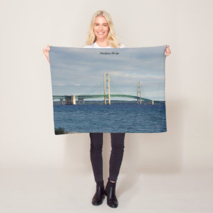 Mackinac Bridge-deken Fleece Deken